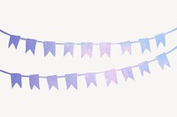 Purple festive garland background, glitter aesthetic design psd