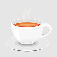 Tea cup, cute cartoon illustration