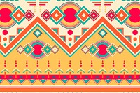 Ethnic pattern, tribal background vector, colorful design
