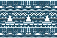 Tribal seamless pattern, blue background vector