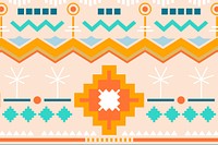 Pastel tribal background, seamless pattern vector design