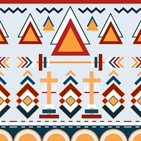 Colorful tribal seamless pattern background vector