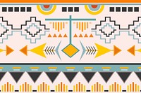 Ethnic geometric background, pattern vector, seamless colorful design