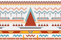 Ethnic geometric background, pattern vector, seamless colorful design