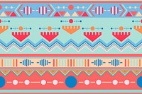 Tribal Aztec pattern background vector, pastel design