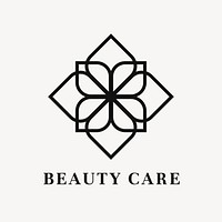 Modern beauty logo, beautiful creative design for health & wellness business psd