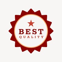 Quality logo editable badge sticker design with best quality text psd