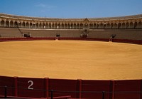 Bullring of Seville (Real Maestranza de Caballeria). Original public domain image from Wikimedia Commons