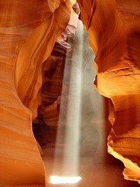 The Antelope Canyon in Arizona. Original public domain image from Wikimedia Commons