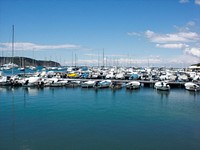 Izola harbour marina. Original public domain image from Wikimedia Commons