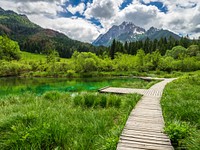 Countryside path. Original public domain image from Wikimedia Commons