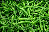 Green chilli. Original public domain image from Wikimedia Commons