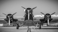 Airplane taking off. Original public domain image from Wikimedia Commons