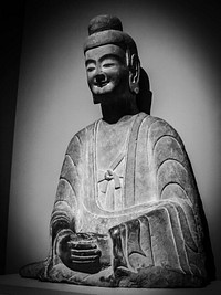 Buddha from the Northern Wei dynasty in China (385-535 A.D.). In the Honolulu Museum of Art in Honolulu, Hawaii.Original public domain image from Wikimedia Commons