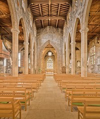 Here is a photograph take from the nave inside Sheffield Cathedral. Located in Sheffield, Yorkshire, England, UK. (Taken with kind permission of the administration). Original public domain image from <a href="https://commons.wikimedia.org/wiki/File:Sheffield_Cathedral_nave.jpg" target="_blank" rel="noopener noreferrer nofollow">Wikimedia Commons</a>