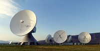 Antenna array 2 of the earth station Fuchsstadt, Germany.