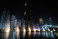 City Escape during Nighttime. Original public domain image from <a href="https://commons.wikimedia.org/wiki/File:Dubai_Fountain_show_(Pexels_692105).jpg" target="_blank" rel="noopener noreferrer nofollow">Wikimedia Commons</a>