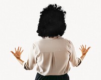 Woman presenting in meeting, business posture photo