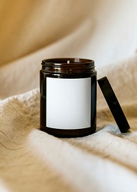 Scented candle jar minimal style