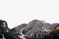 Aesthetic mountain background, ripped paper, wilderness, pine forest border