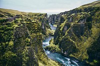 Free mountain landscape, Iceland image, public domain nature view CC0 photo.