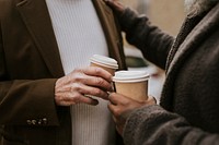 Coffee in recyclable paper cups