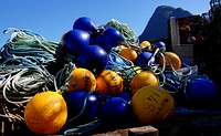 Fishing floats must have the owners name on them. Original public domain image from Flickr