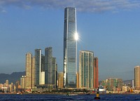 Hong Kong International Commerce Centre. Original public domain image from Flickr