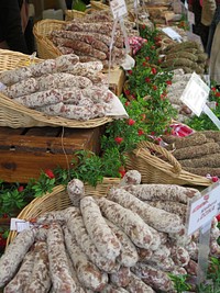 Downtown city sites and June festival on Piotrkowska Street in Łodz, Poland. Original public domain image from Flickr