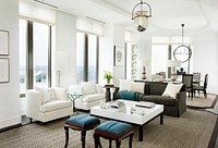 Modern apartment interior. Free public domain CC0 photo.