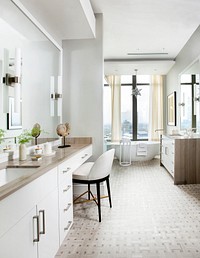 Luxury bathroom interior. Free public domain CC0 photo.