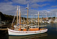 Ship at Whangarei Marina. Original public domain image from Flickr