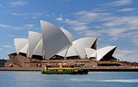 The Sydney Opera House. Original public domain image from Flickr