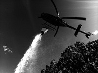 Wasatch Helitack, bucket operations, trapper Fire, Sawtooth National Forest. Original public domain image from Flickr