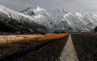 Aoraki or Mount Cook National Park in New Zealand. Original public domain image from Flickr