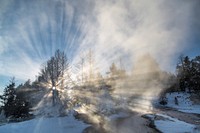 Steam shadow at Dryad Spring. Original public domain image from Flickr