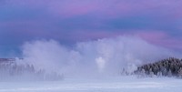 Winter dawn, Upper Geyser Basin. Original public domain image from Flickr