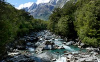 Tutuko River Fiordland National Park, NZ. Original public domain image from Flickr