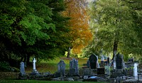 A peaceful rest. Queenstown Cemetery.Set back from the town and with good views over the lake is this little, well tended, cemetery. It came as no big surprise to find so many Scottish and Irish names on the graves of those buried here. Original public domain image from Flickr