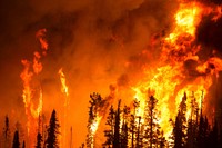 The Pioneer Fire located in the Boise National Forest near Idaho City, ID began on Jul. 18, 2016 and the cause is under investigation. The Pioneer Fire has consumed 96,469 acres. U.S. Forest Service photo. Original public domain image from Flickr