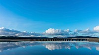 Beautiful nature view of Arnside Viaduct. Original public domain image from Flickr