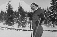 Golden Rose Ski Classic Princess 1930's. Original public domain image from Flickr