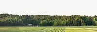 Farm landscape collage element psd