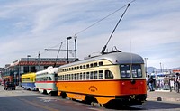 San Francisco’s historic streetcars.Original Public Domain: Flickr