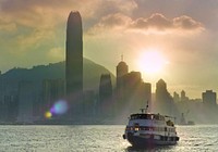 Evening over Hong Kong.