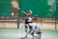 Wheelchair Tennis SA - Development Tournament at Polokwane, South Africa, 2 January 2019. Original public domain image from Flickr