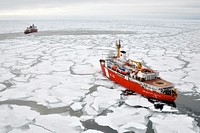 The Canadian Coast Guard Ship in the Arctic Ocean. Original public domain image from Flickr