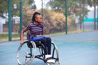 Wheelchair Tennis SA - Development Tournament at Polokwane, South Africa, 2 January 2019. Original public domain image from Flickr