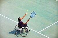 Wheelchair Tennis SA - Development Tournament at Polokwane, South Africa, 2 January 2019. Original public domain image from Flickr