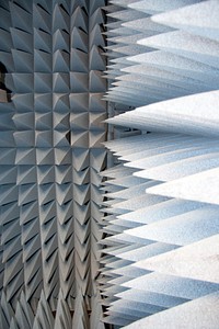 Spikey geometric architecture structure. Original public domain image from Flickr